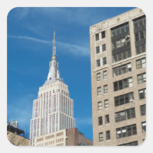 Empire State Building New York City April 2012 Square Sticker