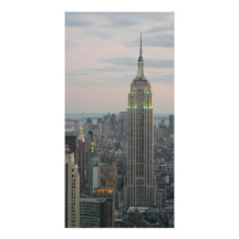 Empire State Twilight Customized Photo Card