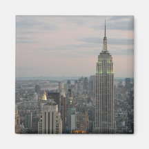 Empire State Twilight Refrigerator Magnet