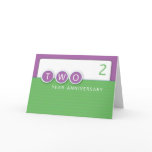 Employee 2 Year Anniversary, Circles Cards