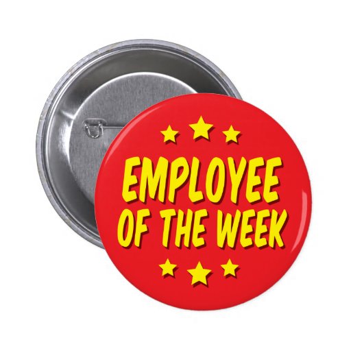 Employee Of The Week 6 Cm Round Badge 