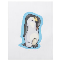emporer penguin with egg personalized flyer