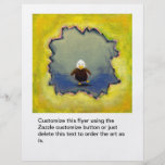 Empowerment growth learning cute baby eagle art flyer