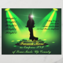 Empress Election Candidate Custom Flyers
