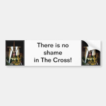 Empty Easter Cross of Jesus' Resurrection Bumper Sticker