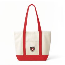Empty Heart Tote Bags