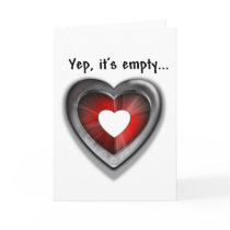 Empty Heart Greeting Cards