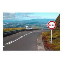 Empty road with turn