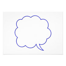 Empty speech bubble #1 custom invites