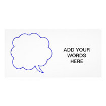 Empty speech bubble #1 photo cards