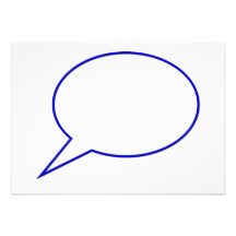 Empty speech bubble #2 personalized announcement