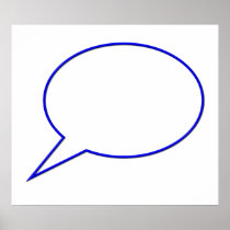 Empty speech bubble #2 print