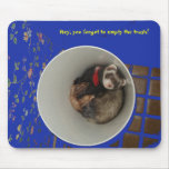 Empty The Trash Mouse Pad Blue mousepads
