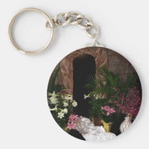Empty Tomb of Easter Keychains