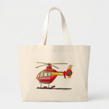 EMS EMT Rescue Medical Helicopter Ambulance Tote Bags