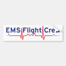 EMS Flight Crew (fwd banner) Bumper Stickers