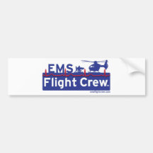 EMS Flight Crew Helicopter Alternate Logo Bumper Sticker