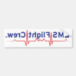 EMS Flight Crew (rear view mirror perspective) Bumper Stickers