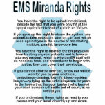 EMS Miranda Rights photo sculptures