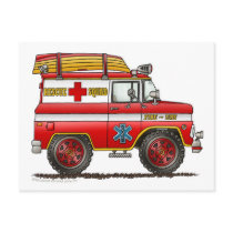 EMS Rescue Van Ambulance Fire Truck