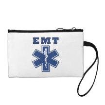 EMT Blue Star Of Life Coin Wallet