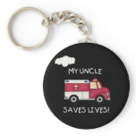 EMT My Uncle Saves Lives keychains