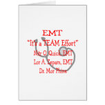 EMT "Team Effort"  Hilarious Greeting Cards