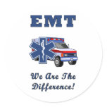 EMT We Are The Difference stickers