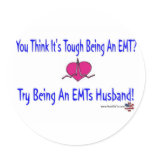 EMTs Husband Stickers