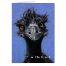 EMU: I'M A LITTLE TICKED: FORGOT YOUR BIRHTDAY CARD