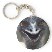 Emu saying HI! Open beak big brown eyes picture