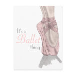 En pointe Postcard