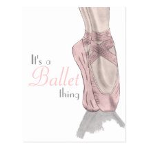 En pointe Postcard