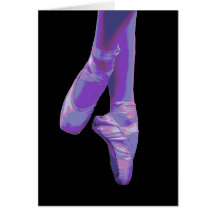 En Pointe Purple- Blank Note Card