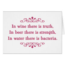 En Vino Veritas -cf Greeting Card