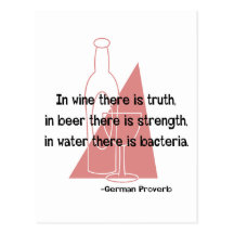 En Vino Veritas -retro Post Cards