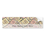 Enamel Tile Om (Aum) Bumper Stickers