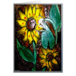 Enamel Wall Flower 1 Card