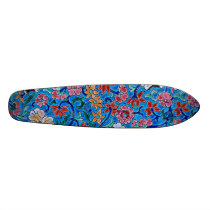 Enameled Flowers Skateboard