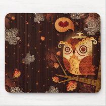 Enamoured Owl Mouse Pads