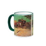 Encampment of Gypsies w Caravans; Vincent van Gogh mugs