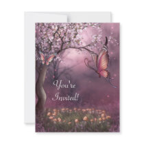 Enchanted Cherry Blossom Garden Butterfly Event Announcement