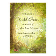 Enchanted Forest Scene Personalised Invitation