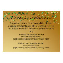 Enchanted Forest Wedding Reception Cards Business Card Templates