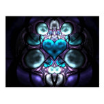 Enchanted Heart Fractal Postcards