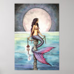 Enchanted Sea Mermaid Art Poster Print