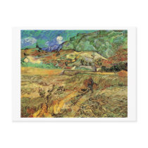 Enclosed Wheat Field, Peasant, Vincent van Gogh Post Cards