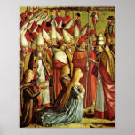 Encounter with pilgrim pope by Vittore Carpaccio Poster