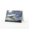 Encouragement Card with cloudy sky.
