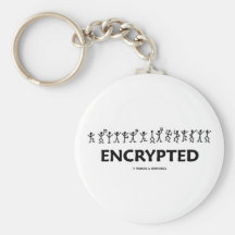 Encrypted (Adventure Of The Dancing Men Cipher) Keychains